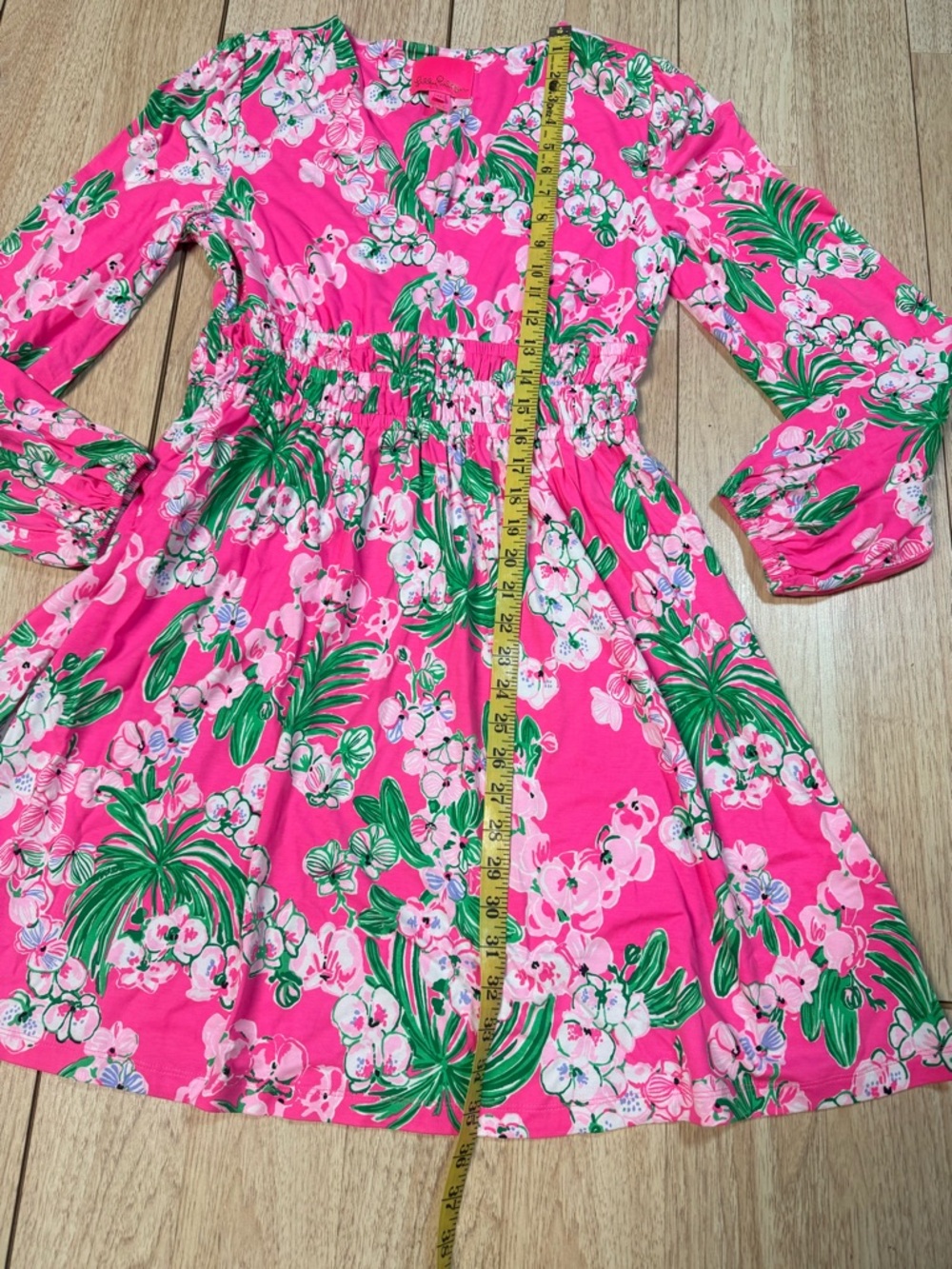 Lily Pulitzer Calla Long Sleeve Vneck Dress - Picture 5 of 8